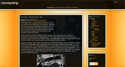 Desktop Screenshot of gamespotting.net